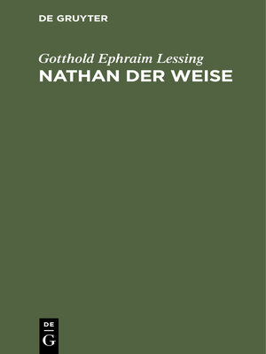 cover image of Nathan der Weise